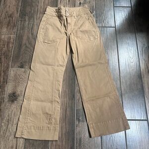 Veronica Beard Hilde Wide Ankle Crop High Rise